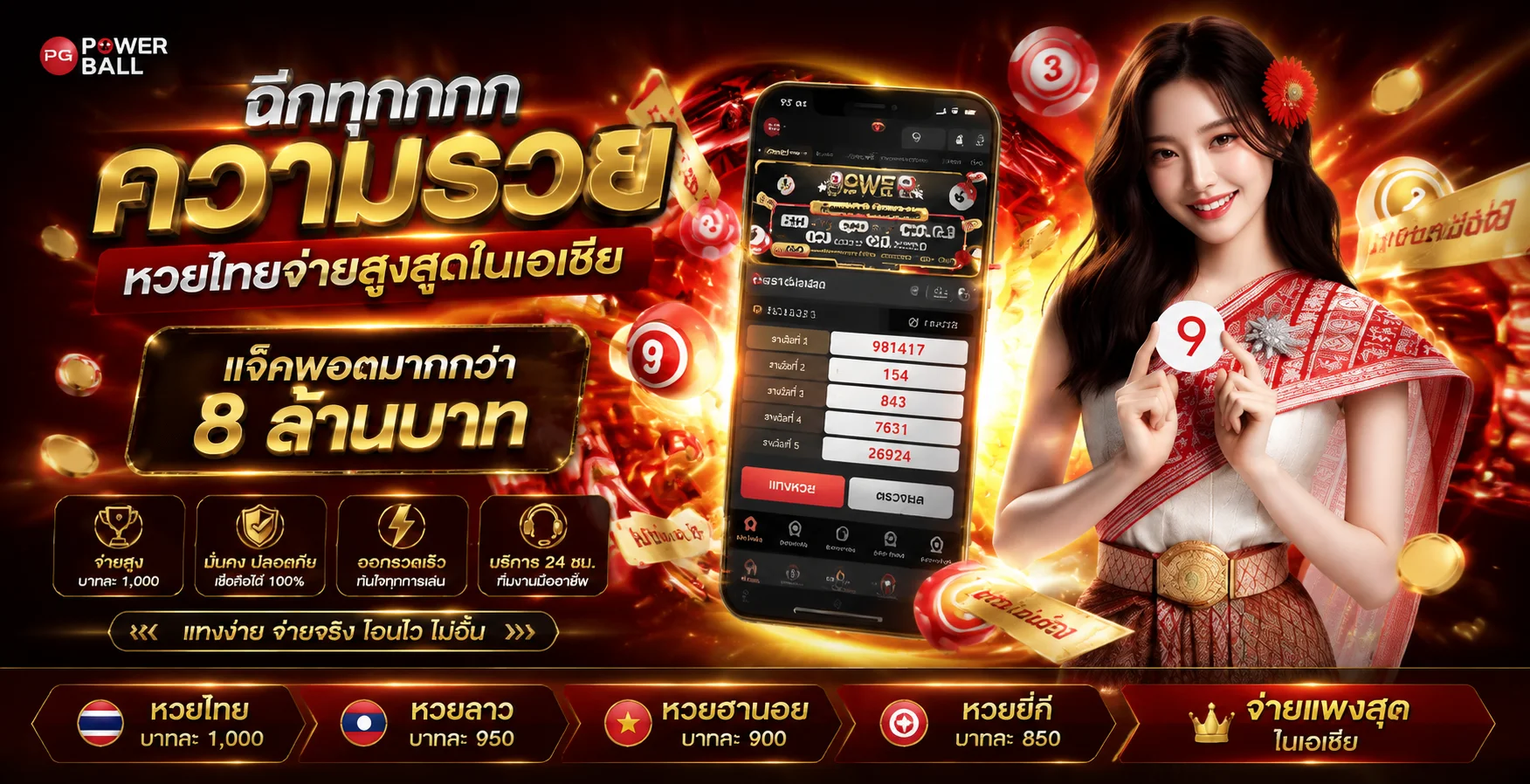 แทงหวยออนไลน์ AMBS88 หวยไทย หวยลาว หวยฮานอย ครบทุกสำนัก